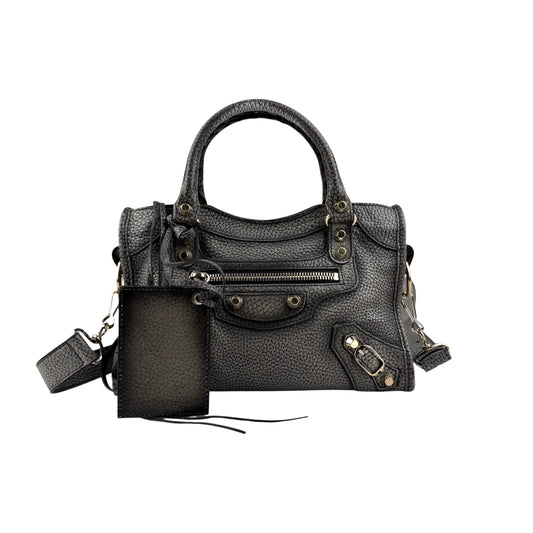 balenciaga-le-city-mini-bag-brown-aged-leather-with-strap