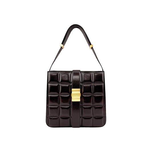 Bottega Veneta Marie Padded shoulder bag in brown leather