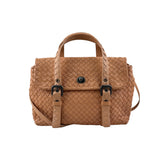 bottega veneta intrecciato two-way shoulder bag front