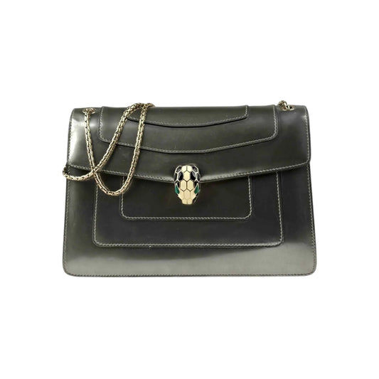 Bvlgari Serpenti Forever Shoulder Bag Patent Medium
