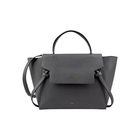 Celine Grey Smooth Leather Mini Belt Bag