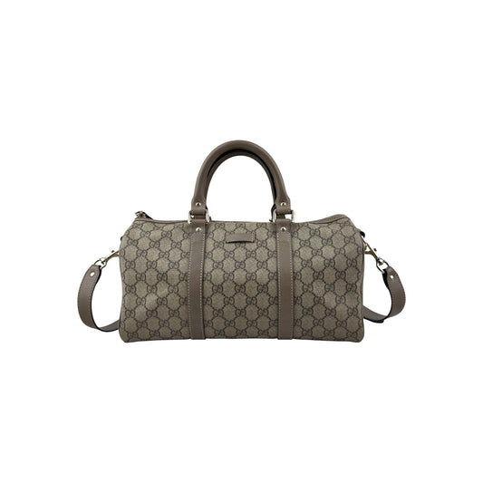 Gucci Beige/Grey GG Coated Canvas Joy Boston Bag