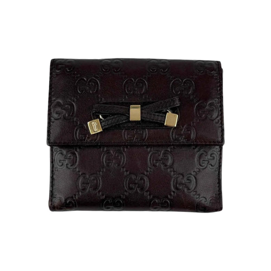 Gucci Brown Guccissima Leather Princy Compact Wallet