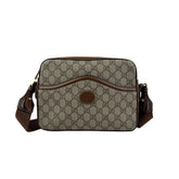 Gucci GG Supreme Messenger Brown Bag