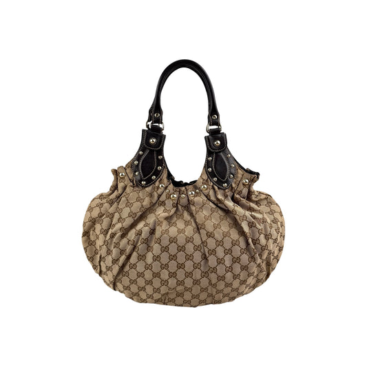 Gucci Monogram Pelham Hobo Shoulder Bag