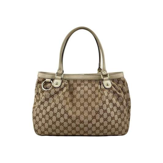 Gucci Sukey Beige Cloth Handbag