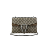 gucci dionysus gg shoulder bag medium brown canvas front