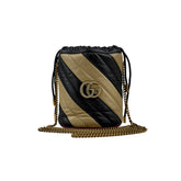 gucci gg marmont mini bucket bag front