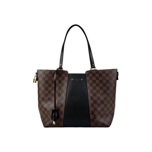 Louis Vuitton Damier Canvas and Taurillon Leather Jersey Tote Bag