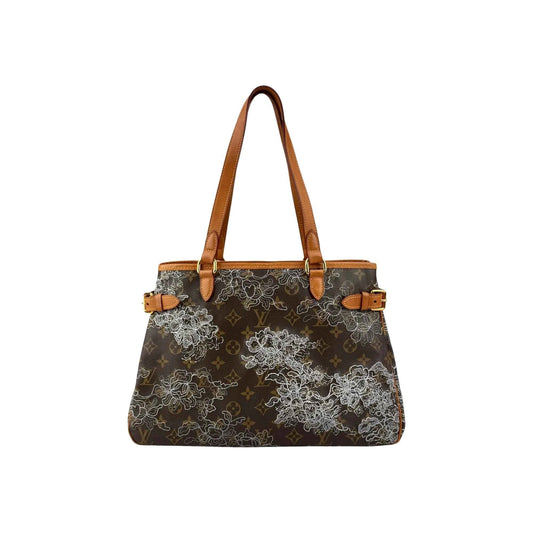 Louis Vuitton Limited Edition Silver Monogram Dentelle Batignolles Horizontal Bag
