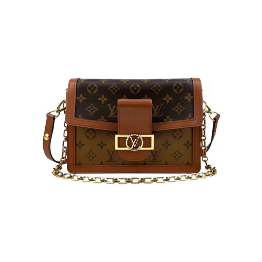 Louis Vuitton Monogram Reverse Canvas MM Dauphine Bag