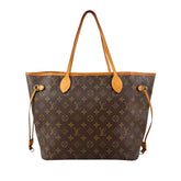 Louis Vuitton Neverfull Tote MM Brown Canvas Monogram