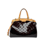 louis vuitton amarante monogram vernis brea mm bag front