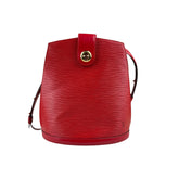 louis vuitton epi cluny shoulder bag red front