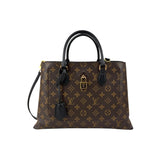 louis vuitton monogram canvas flower tote bag front