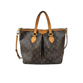 louis vuitton monogram canvas palermo bag front