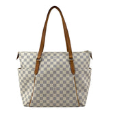 louis vuitton totally handbag white leather front