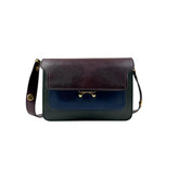 marni trunk color block saffiano leather shoulder bag front