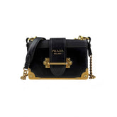 Prada City Calf And Saffiano Leather Cahier Crossbody Bag