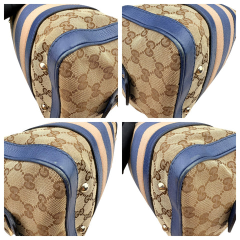 Gucci Small GG Canvas Web Joy Boston Bag satchel