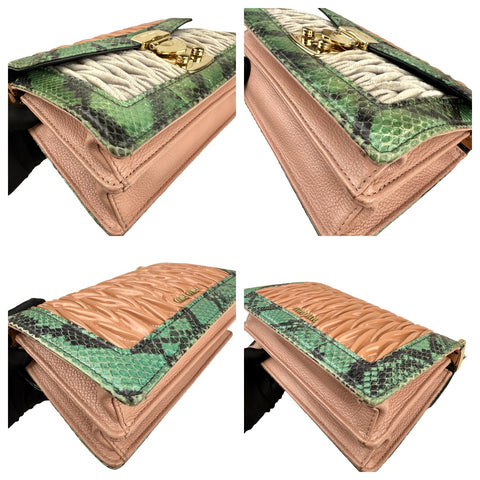 Miu Miu Confidential colour block lambskin bag