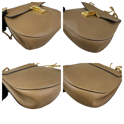 Chloe Chloé Brown Leather Drew Shoulder Bag