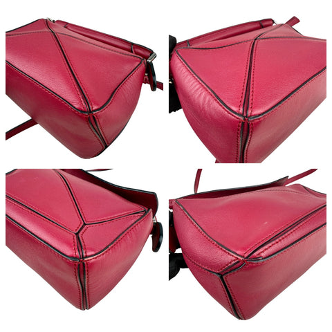 Loewe Red Mini Puzzle Satchel