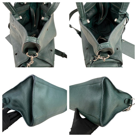 Balenciaga Leather Blackout City Bag