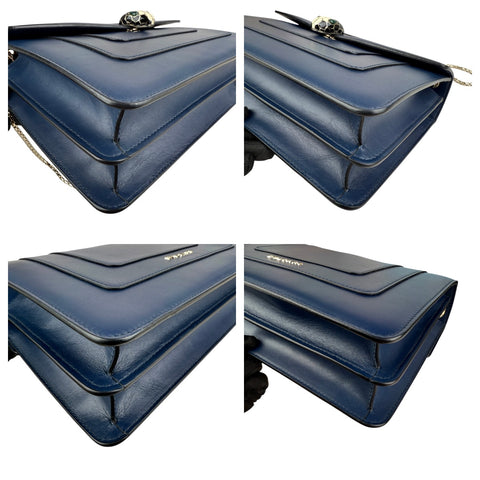 Bvlgari Serpenti leather shoulder bag