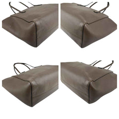 Gucci Grey Pebbled Calfskin Leather Swing Tote Bag