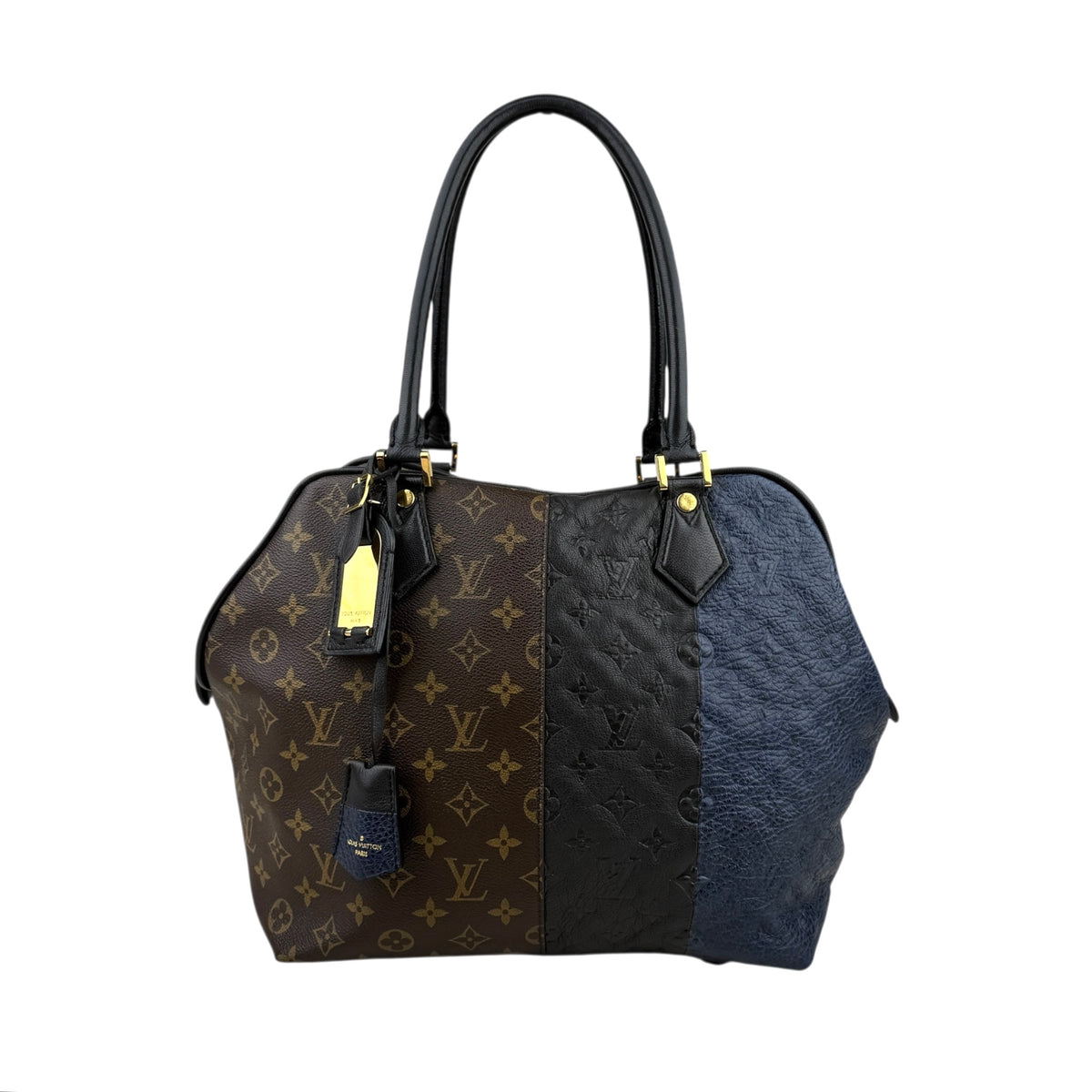 Louis Vuitton Limited Edition Marine Monogram Blocks Zipped Tote Bag