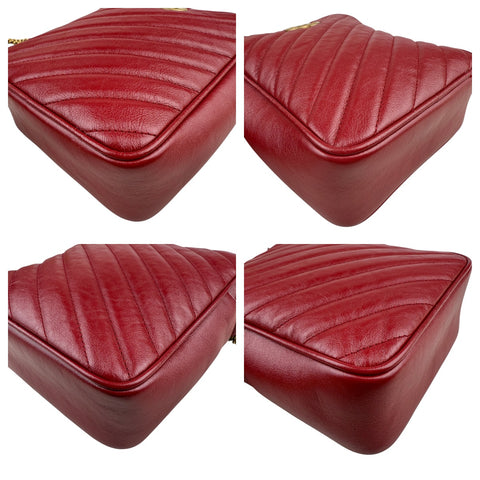 Gucci GG Marmont Double Zip Red Camera Bag