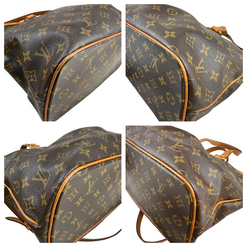 Louis Vuitton Palermo Shoulder Bag PM Brown Canvas