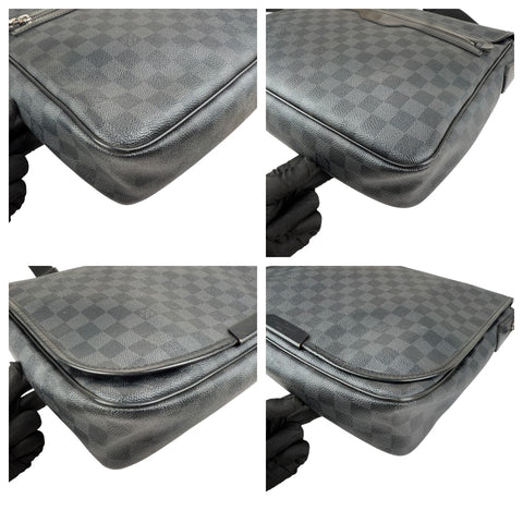 Louis Vuitton Daniel Satchel Leather Bag crossbody bag