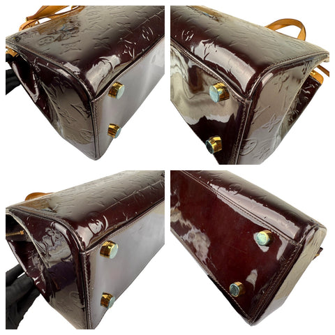 Louis Vuitton Bréa patent leather handbag