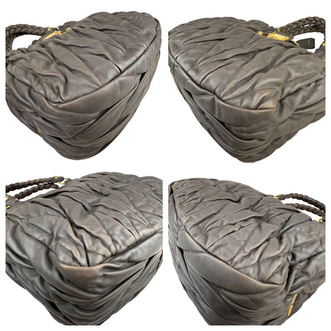 Miu Miu Argilla Matelasse Tote Bag