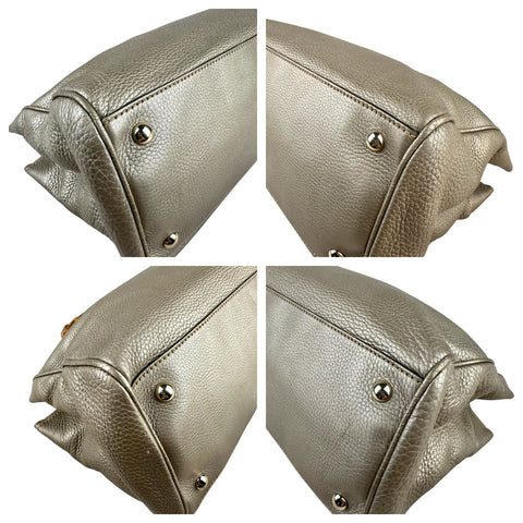 Gucci Preloved Medium Calfskin Bamboo Shopper Satchel