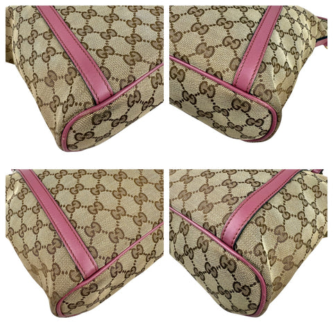 Gucci GG Monogram Medium Joy Tote Peonia Flower