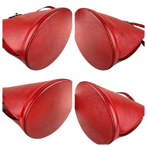 Louis Vuitton Epi Cluny Shoulder Bag Red Castilian red