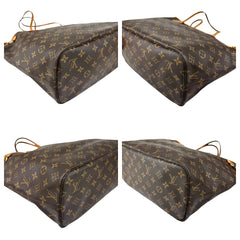 Louis Vuitton Neverfull Tote MM Brown Canvas Monogram