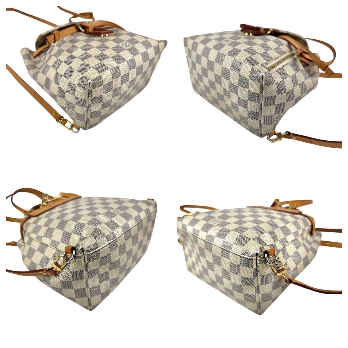 Louis Vuitton Damier Azur Canvas Sperone Backpack Bag