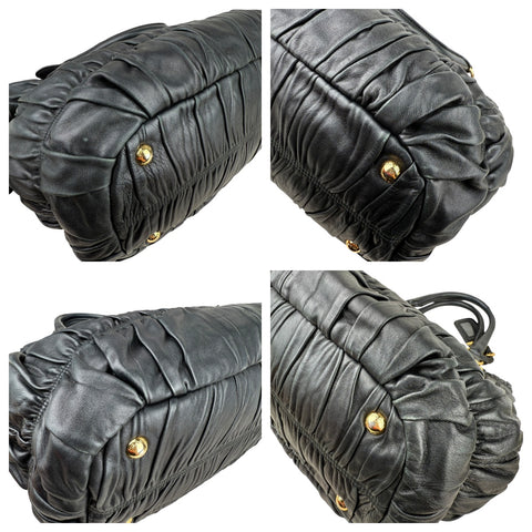 Prada Leather Gaufre Shopping Handbag