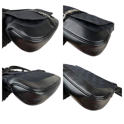 Gucci Jackie Flap in Black GG Canvas