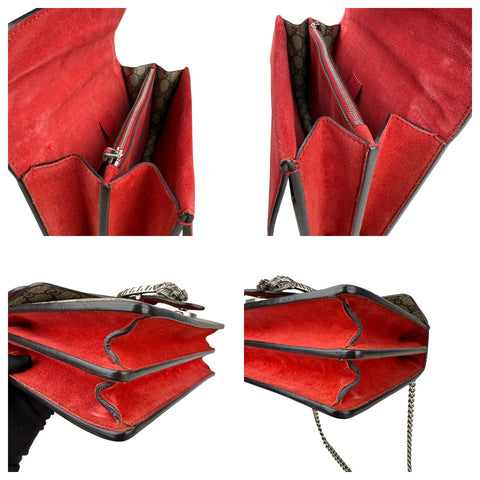 Gucci Dionysus Shoulder Bag GG Beige/Red