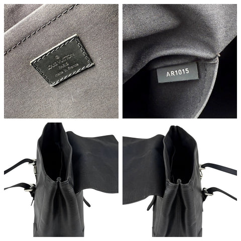 Louis Vuitton Black Epi Leather Segur MM Bag
