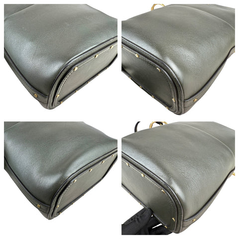 Chloé Roy Bucket Bag Medium Green Leather