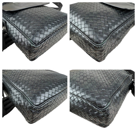 Pre-owned bottega-veneta-intrecciato-messenger-bag-front