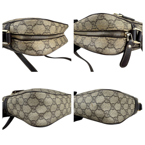 Gucci Beige Ebony GG Coated Canvas Small Cross Body Shoulder Bag