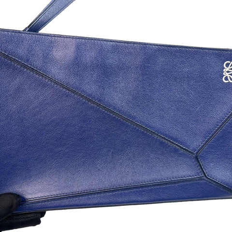 Loewe Puzzle Blue Pochette Anagram Shoulder Bag