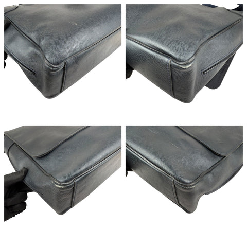 Louis Vuitton Black Taiga Leather Roman Messenger Bag